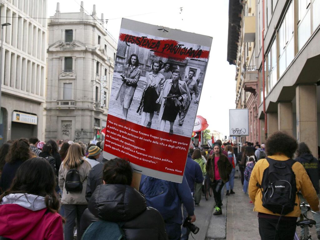 25 aprile per la Palestina a padova, contro crisi, guerra e sfruttamento