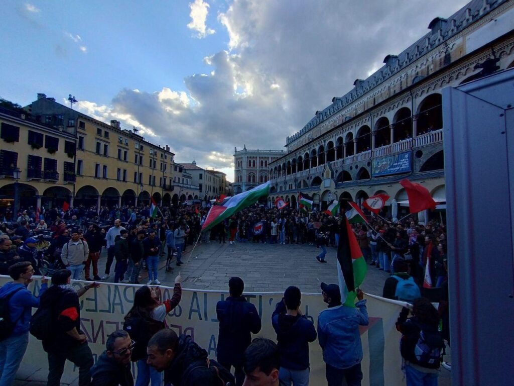 7 25 aprile per la Palestina a padova, contro crisi, guerra e sfruttamento